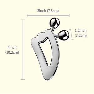 🎁NWOT Face Massage Tool Roller Ball Stainless Steel Scraper